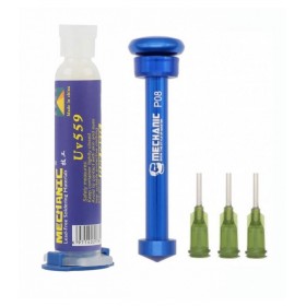 خمیر فلکس سرنگی همراه با سرنگ فلزی Mechanic uv559