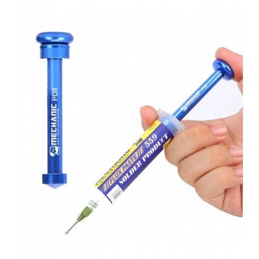 خمیر فلکس سرنگی همراه با سرنگ فلزی Mechanic uv559