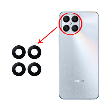 شیشه دوربین Huawei Honor X8a