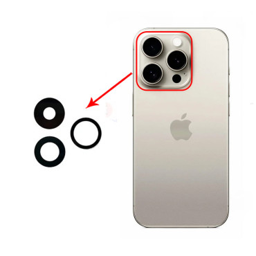 شیشه دوربین Iphone 15 Pro