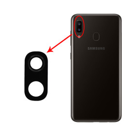 شیشه دوربین Galaxy A20-A205