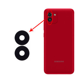 شیشه دوربین Galaxy A03-A035
