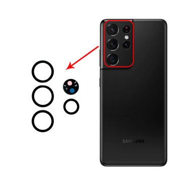 شیشه دوربین Galaxy S21 Ultra (5G)-G998
