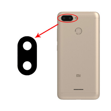 شیشه دوربین Xiaomi Redmi 6