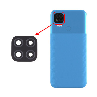شیشه دوربین Xiaomi Poco C31