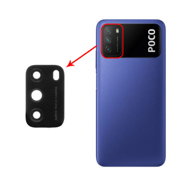 شیشه دوربین Xiaomi Poco M3