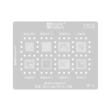 شابلون CPU کوالکام Amaoe QU3