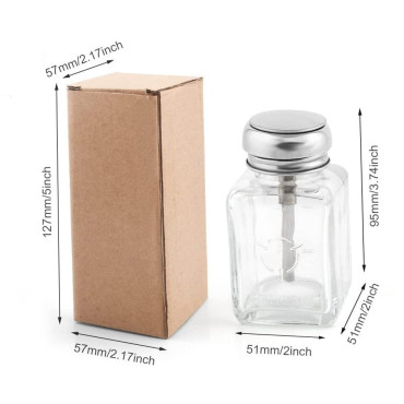 بطری تینر شیشه ای 200 میلی لیتر