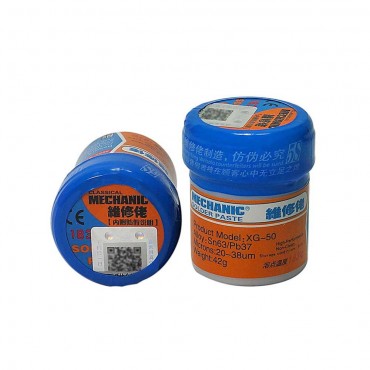 خمیر قلع 42 گرمی با دمای ذوب 183 مکانیک Mechanic XGSP50